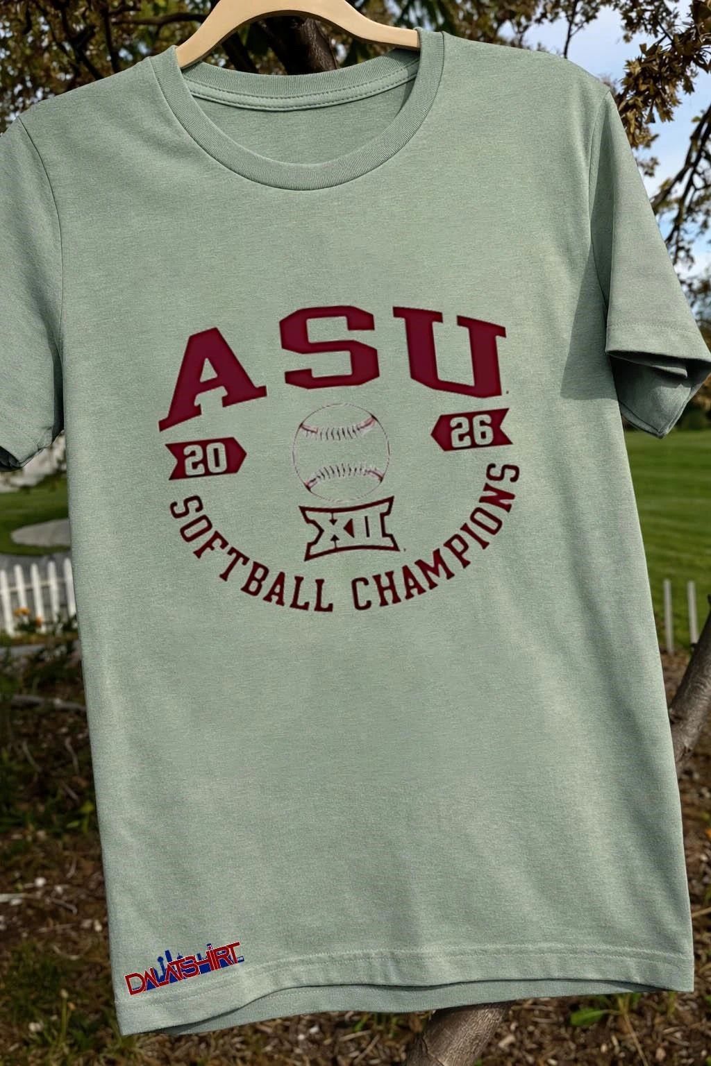 Arizona State Sun Devils Big 12 Softball Tournament Champions 2026 shirt