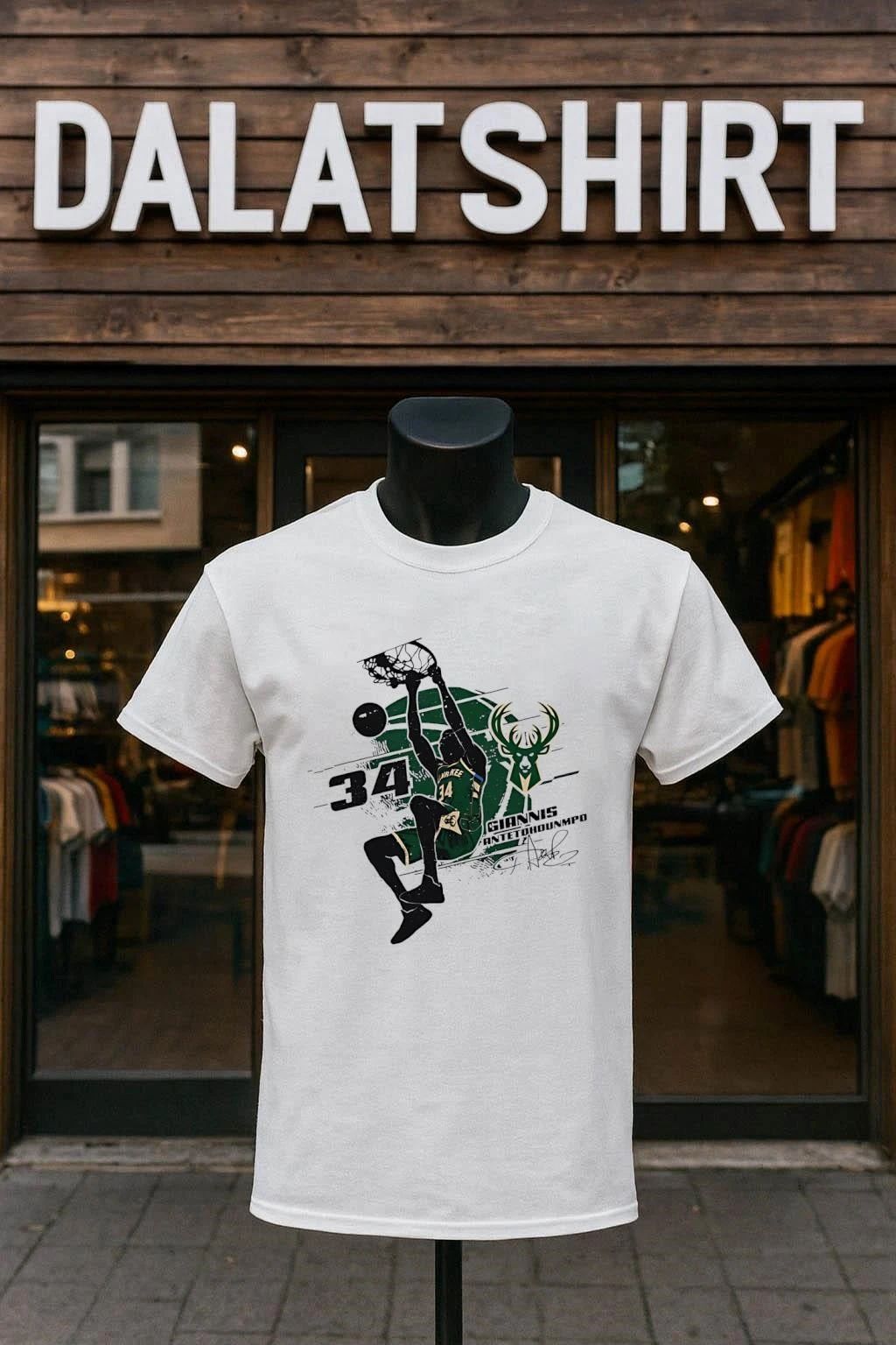 Giannis Antetokounmpo Milwaukee Bucks Silhouette shirt