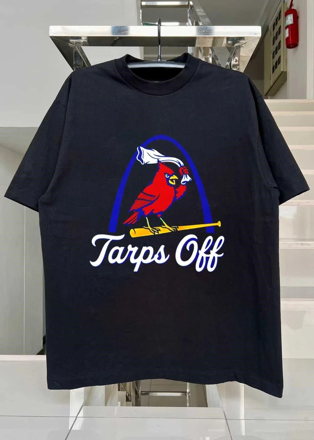Tarps Off St Louis Cardinals Arch Baseball Mascot shirt