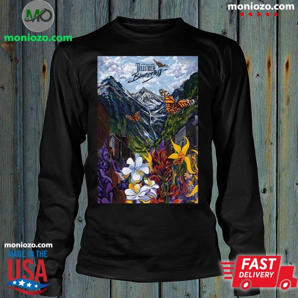 Original Telluride Bluegrass Festival June 18-21 2026 Ln Telluride CO Poster T-Shirt