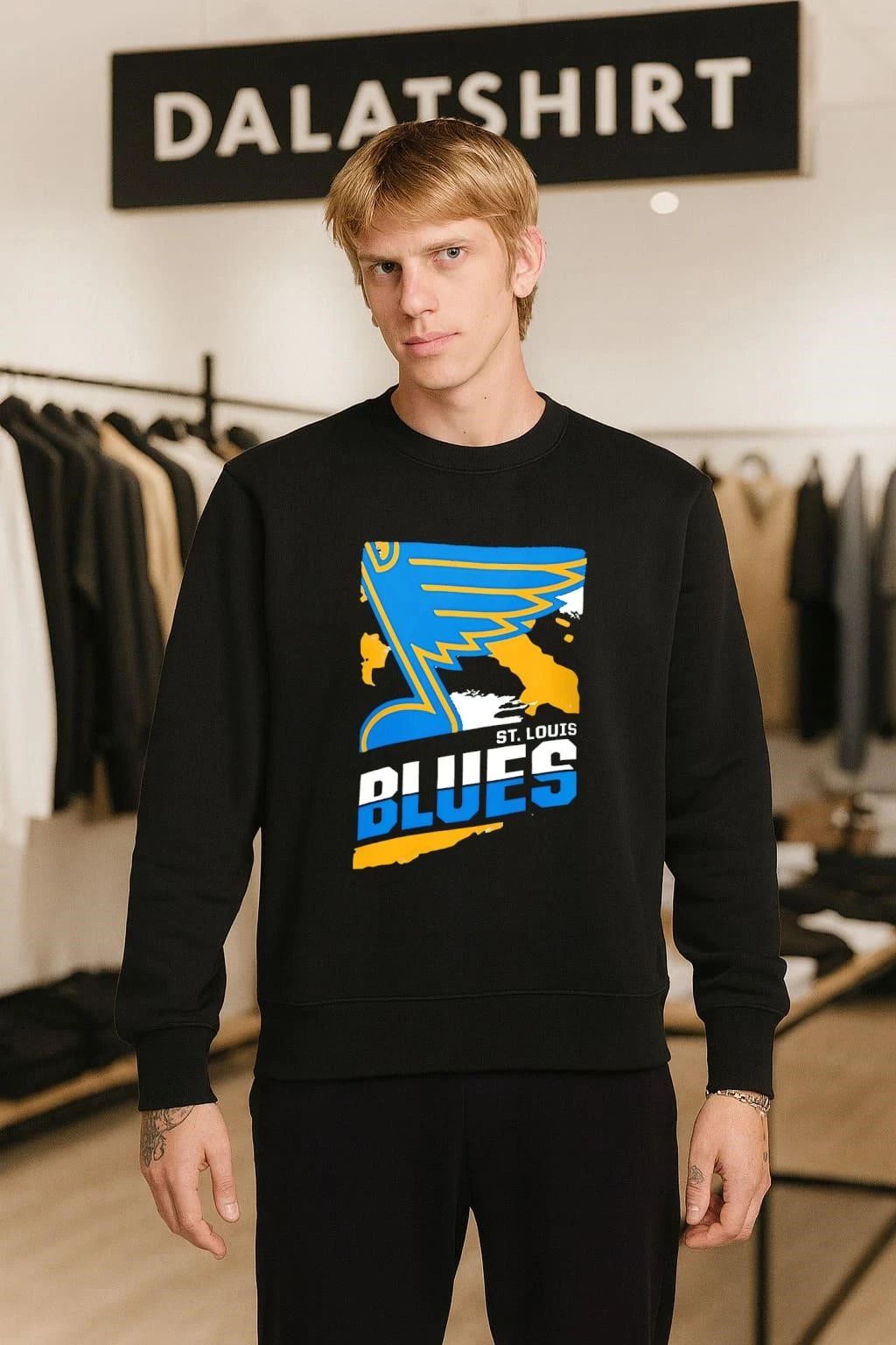 St. Louis Blues Note Logo Blues Hockey shirt