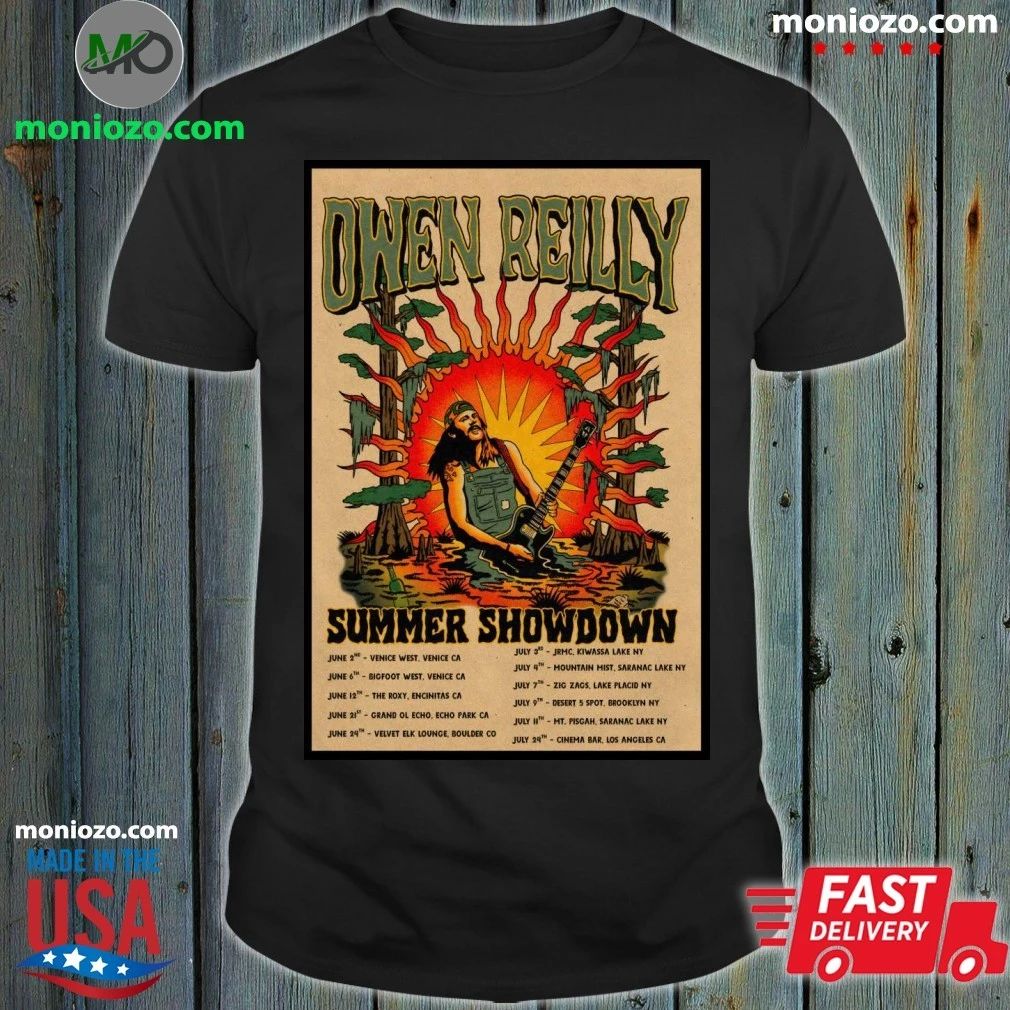 Original Owen Reilly 2026 Summer Showdown Shows Poster Shirt