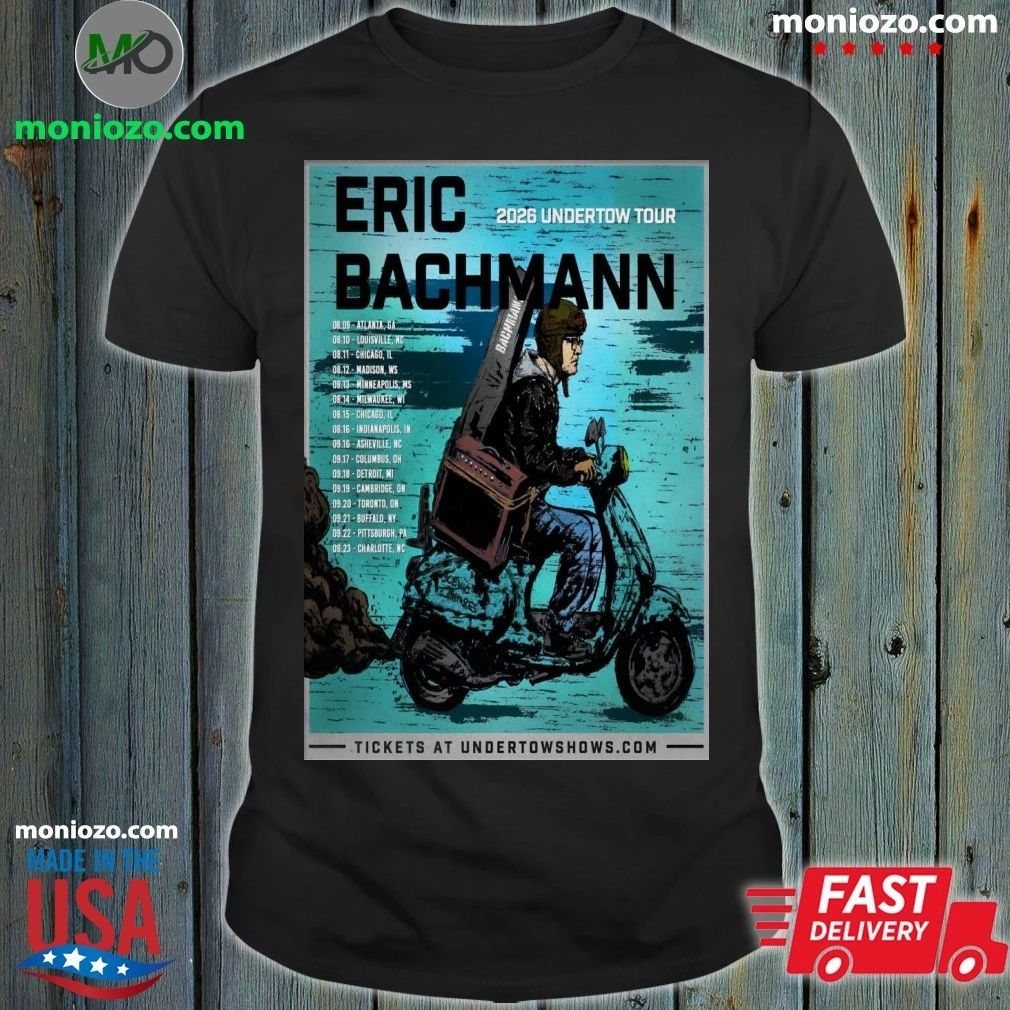 Original Eric Bachmann Undertow 2026 Shows Poster T-Shirt