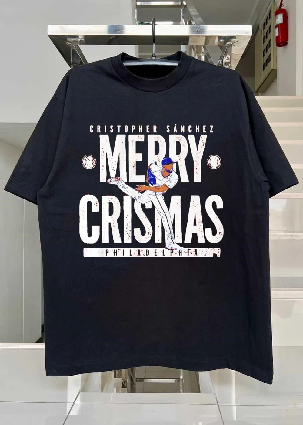Philadelphia Phillies Cristopher Sanchez Merry Crismas shirt
