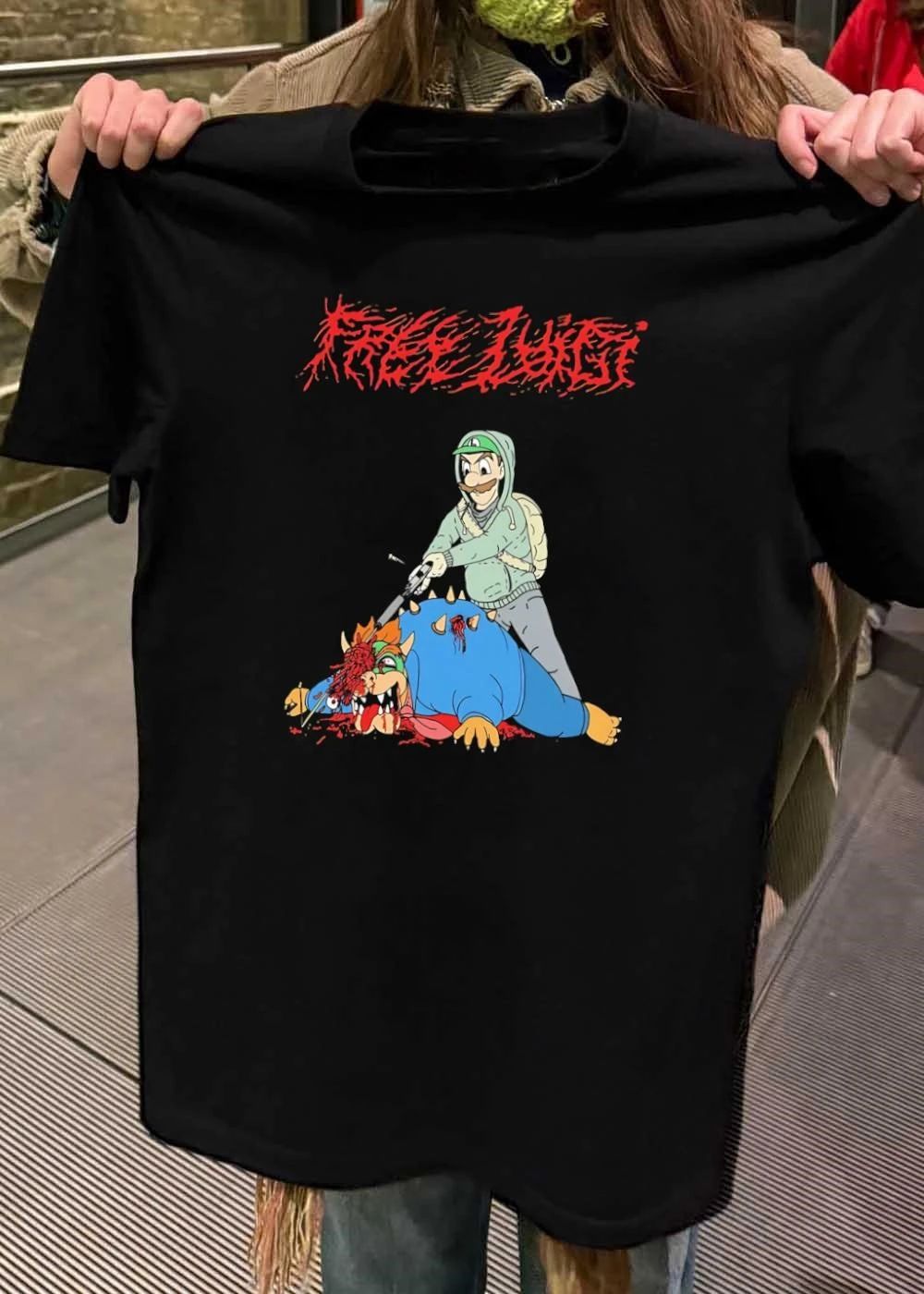 Free Luigi Luigi Bowser Gore T-Shirt
