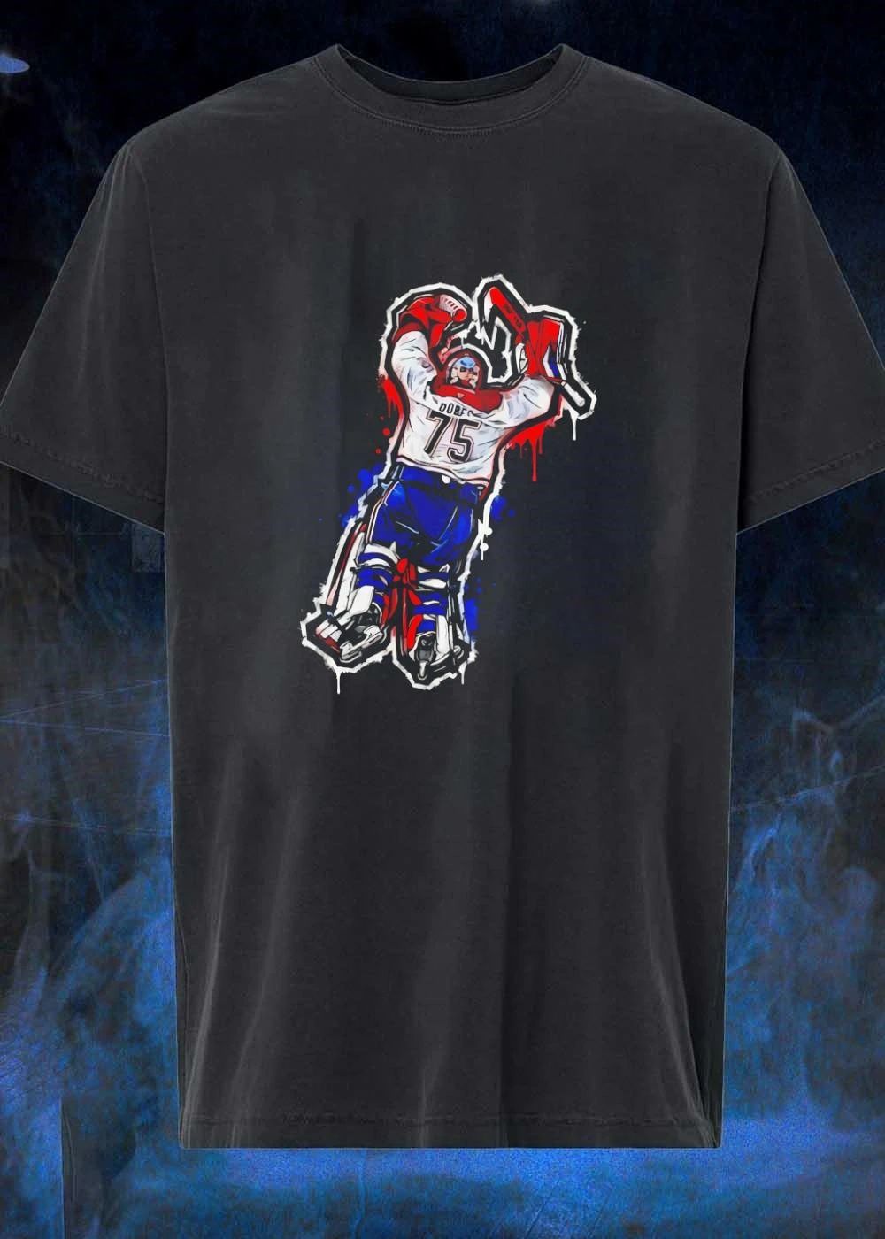 Laval Rocket Jakub Dobes 75 Goalie Hockey shirt