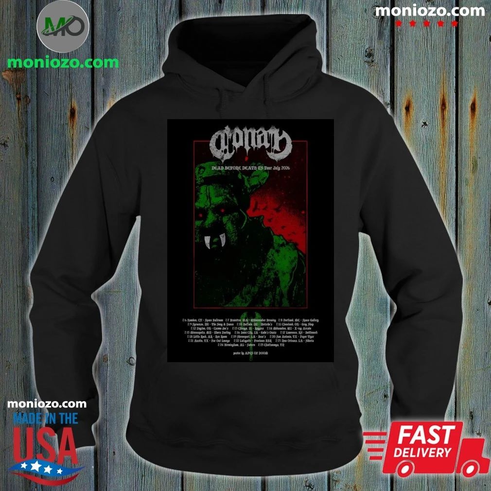 Conan US Dead Before Death July 2026 Tour Poster Shirt