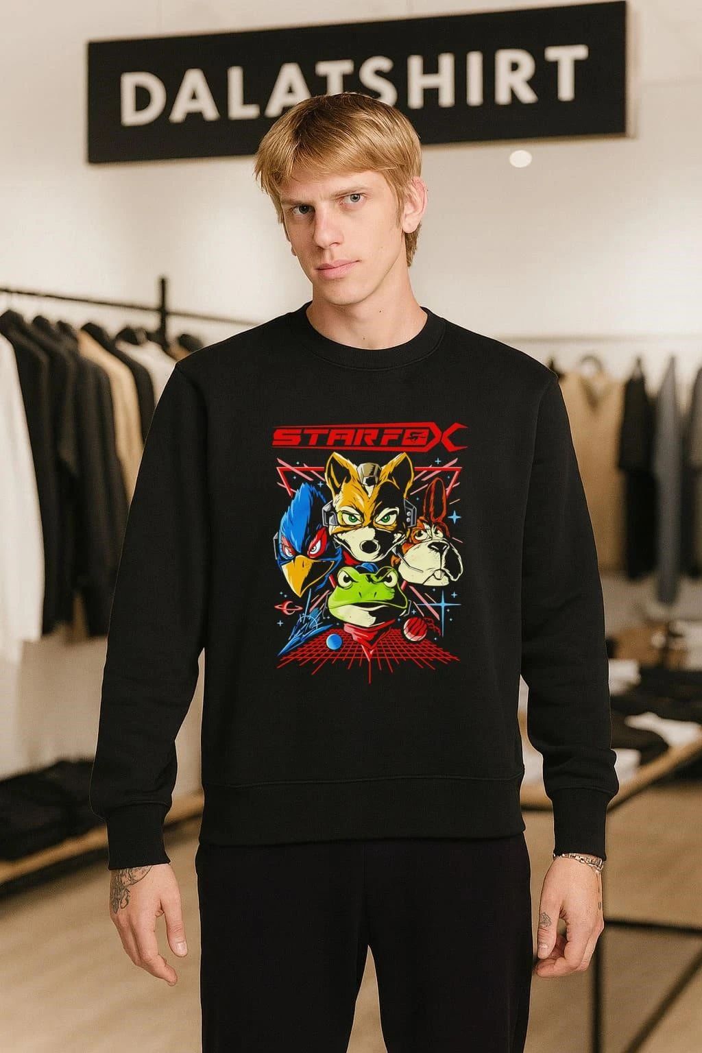 Star Fox Team Fox Falco Peppy Slippy Retro Space shirt