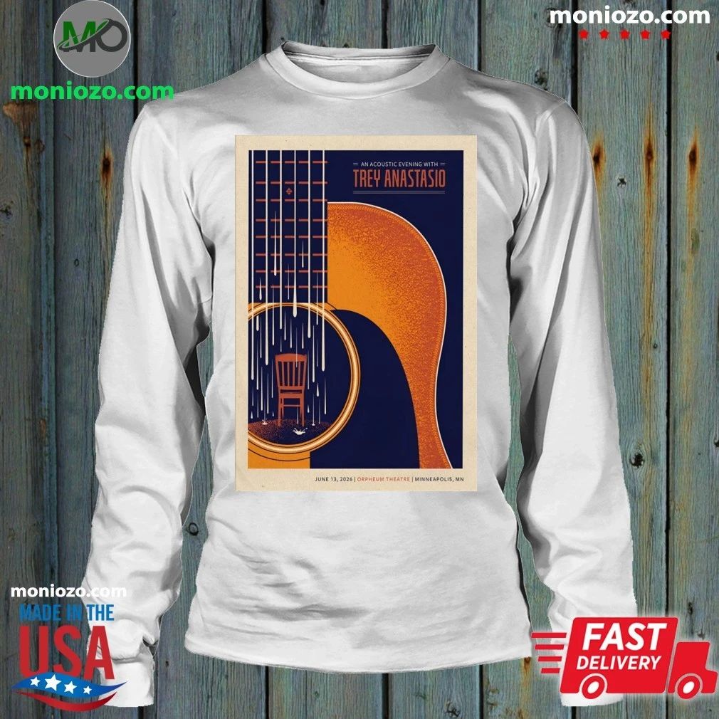 Original Trey Anastasio In Minneapolis MN On June 13 2026 Tour Poster T-Shirt