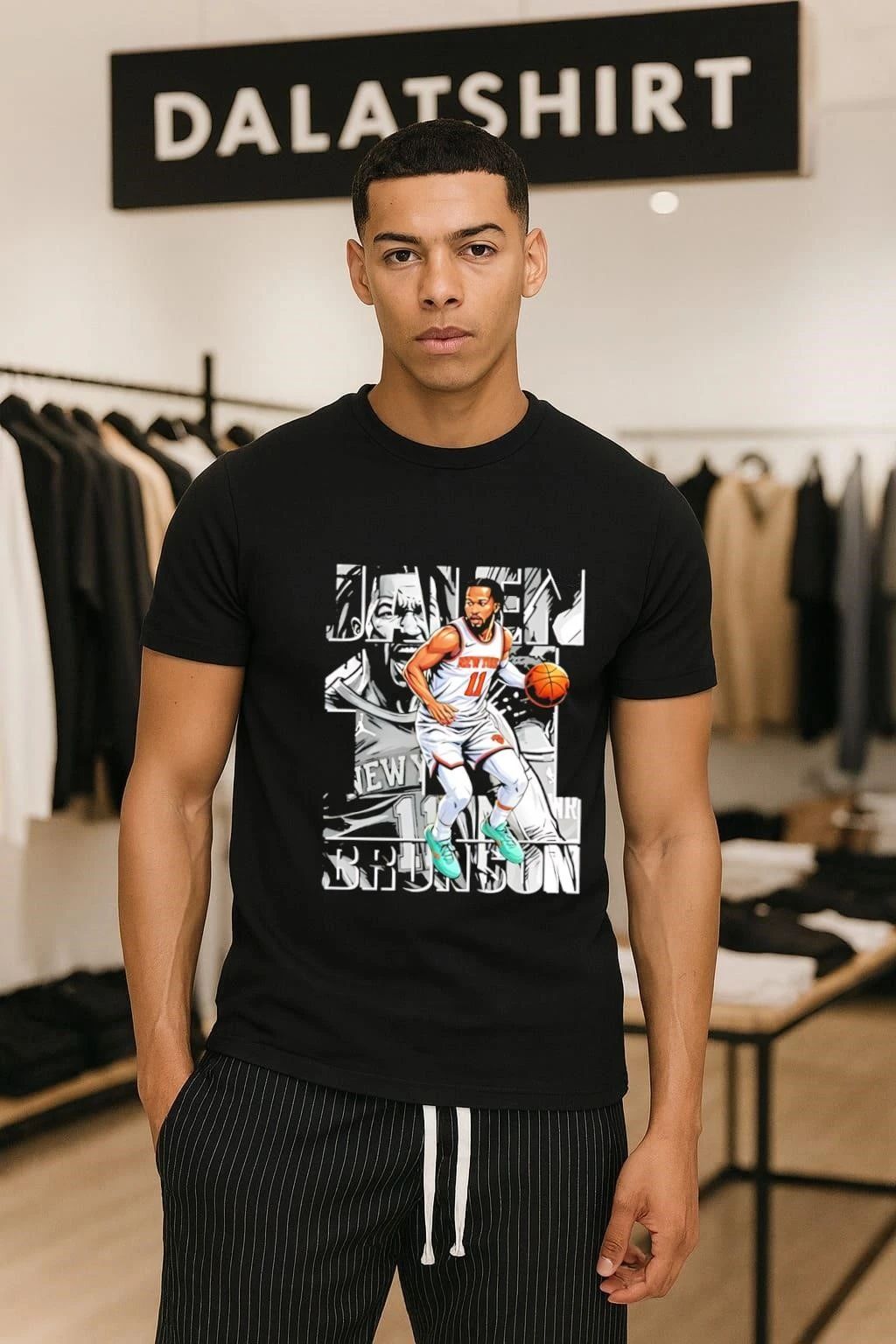 Jalen Brunson New York Number 11 Graphic Basketball shirt