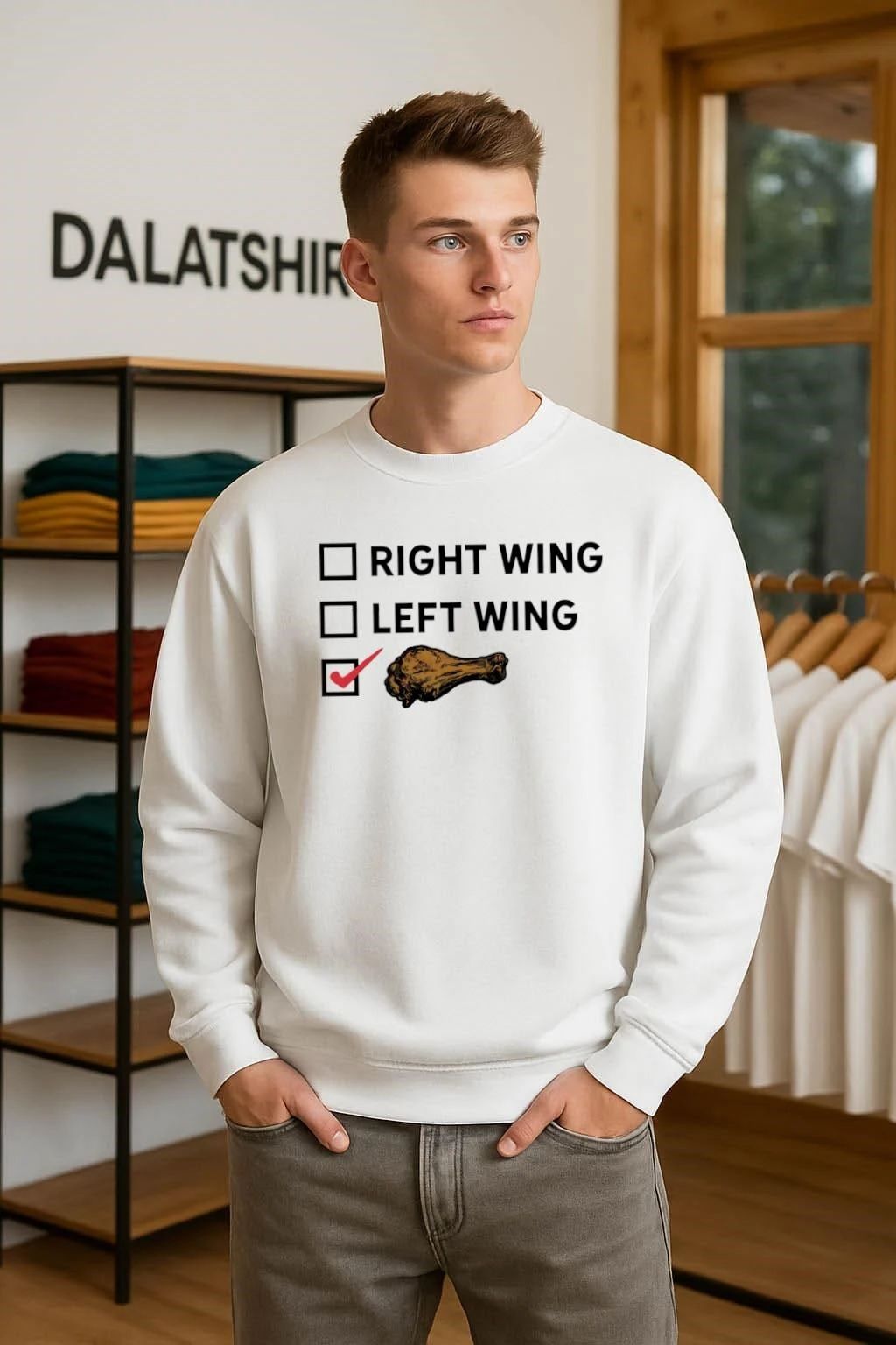 Right Wing Left Wing Chicken Drumstick shirt