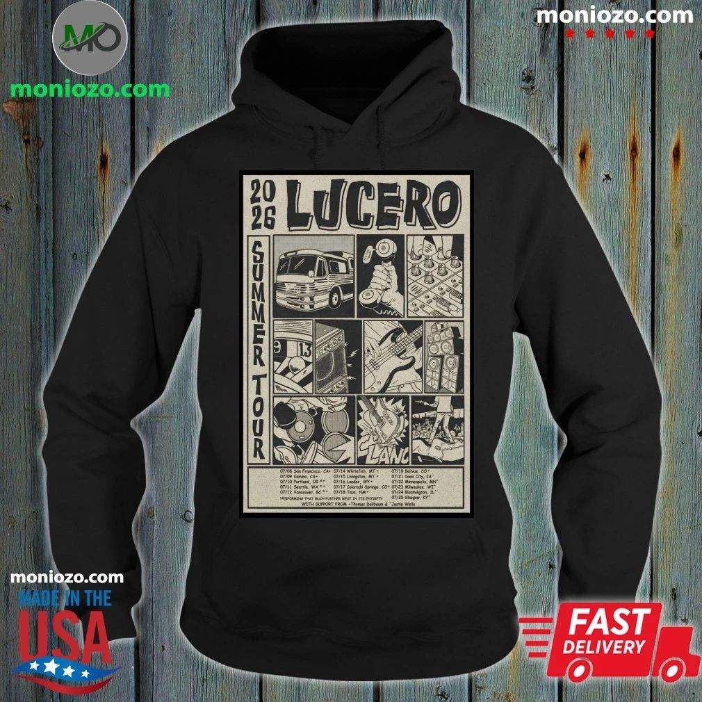 Original Lucero Summer Tour 26 Poster Shirt