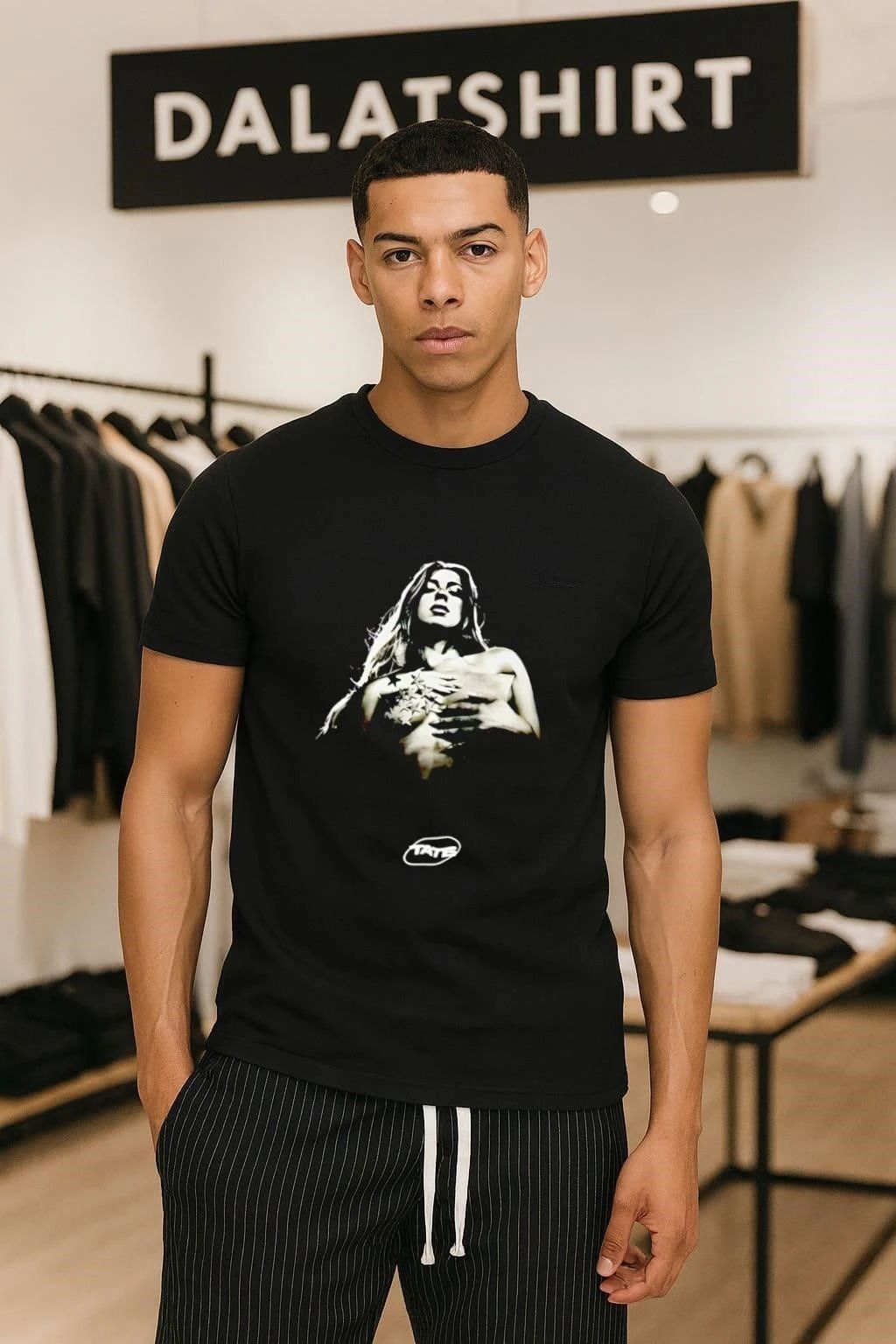 Tate McRae girl sexy shirt