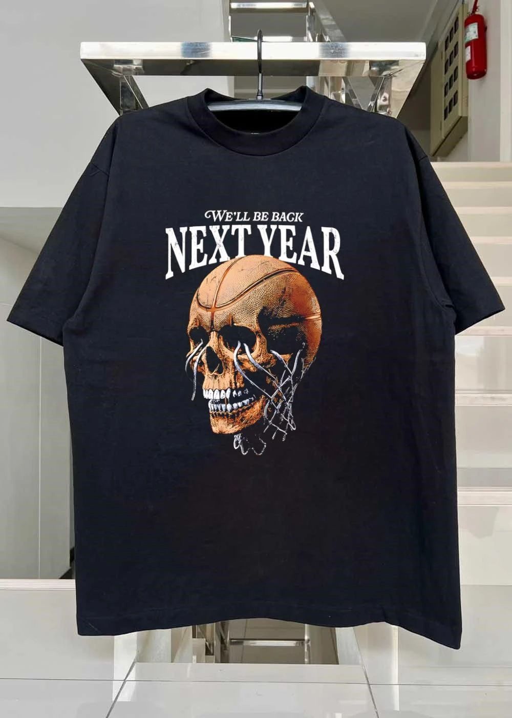 We Will Be Back Next Year Basketball Skull shirt