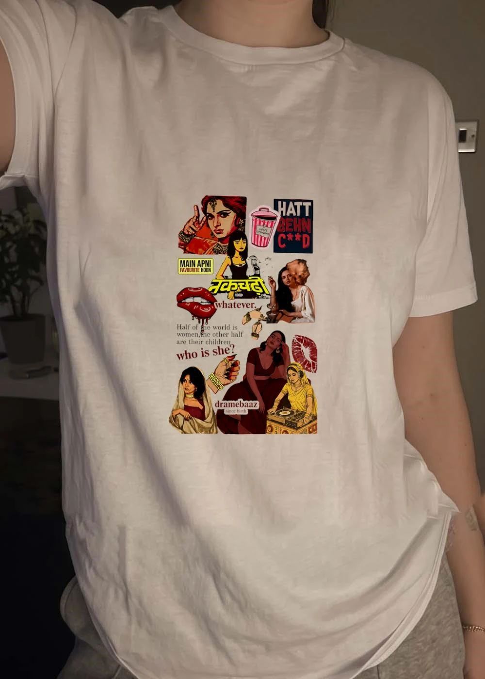 Nakchadhi Bollywood Desi Feminist ‘Main Apni Favourite Hoon’ Women Empowerment Slogan 2026 Shirt