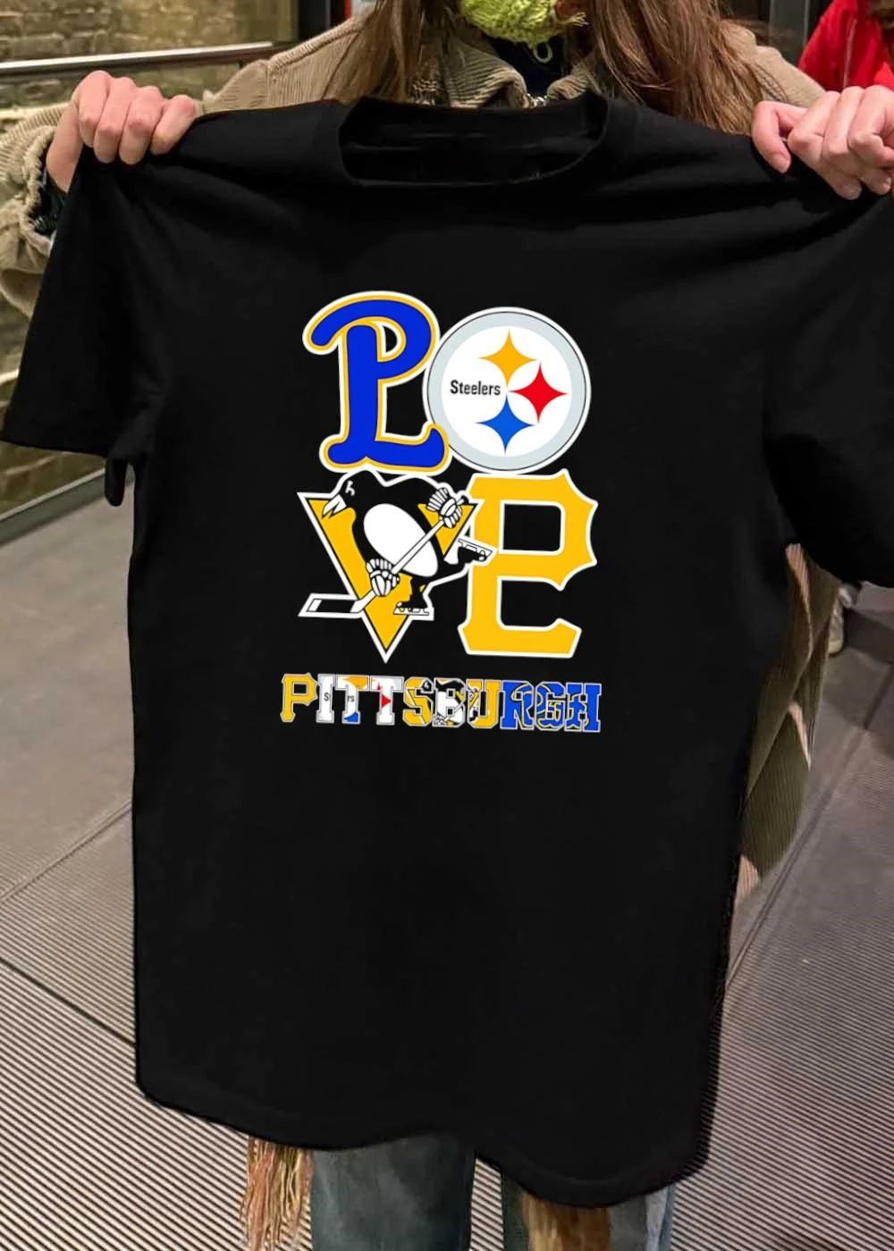 Love Pittsburgh Sports Team Logos T-Shirt