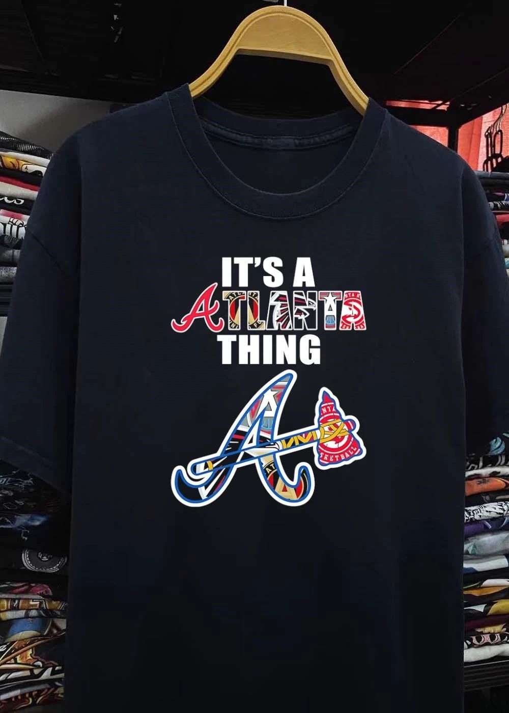It’s A Atlanta Thing Atlanta Braves Falcons Hawks United Logos T-Shirt
