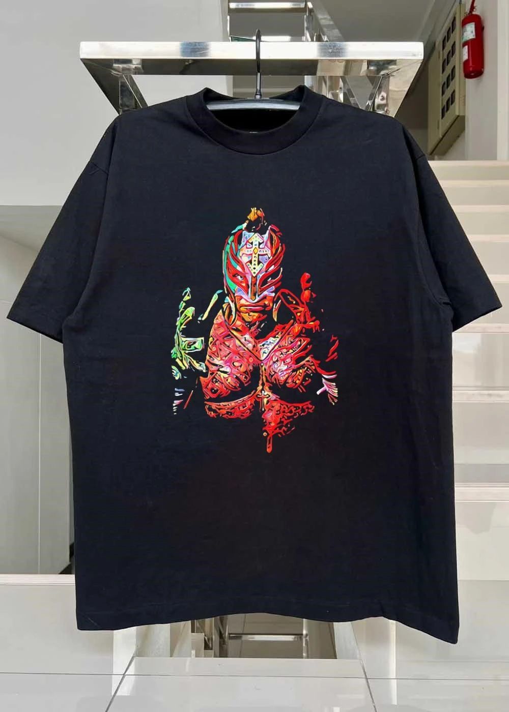 Rey Mysterio Abstract Colorful Mask Illustration shirt