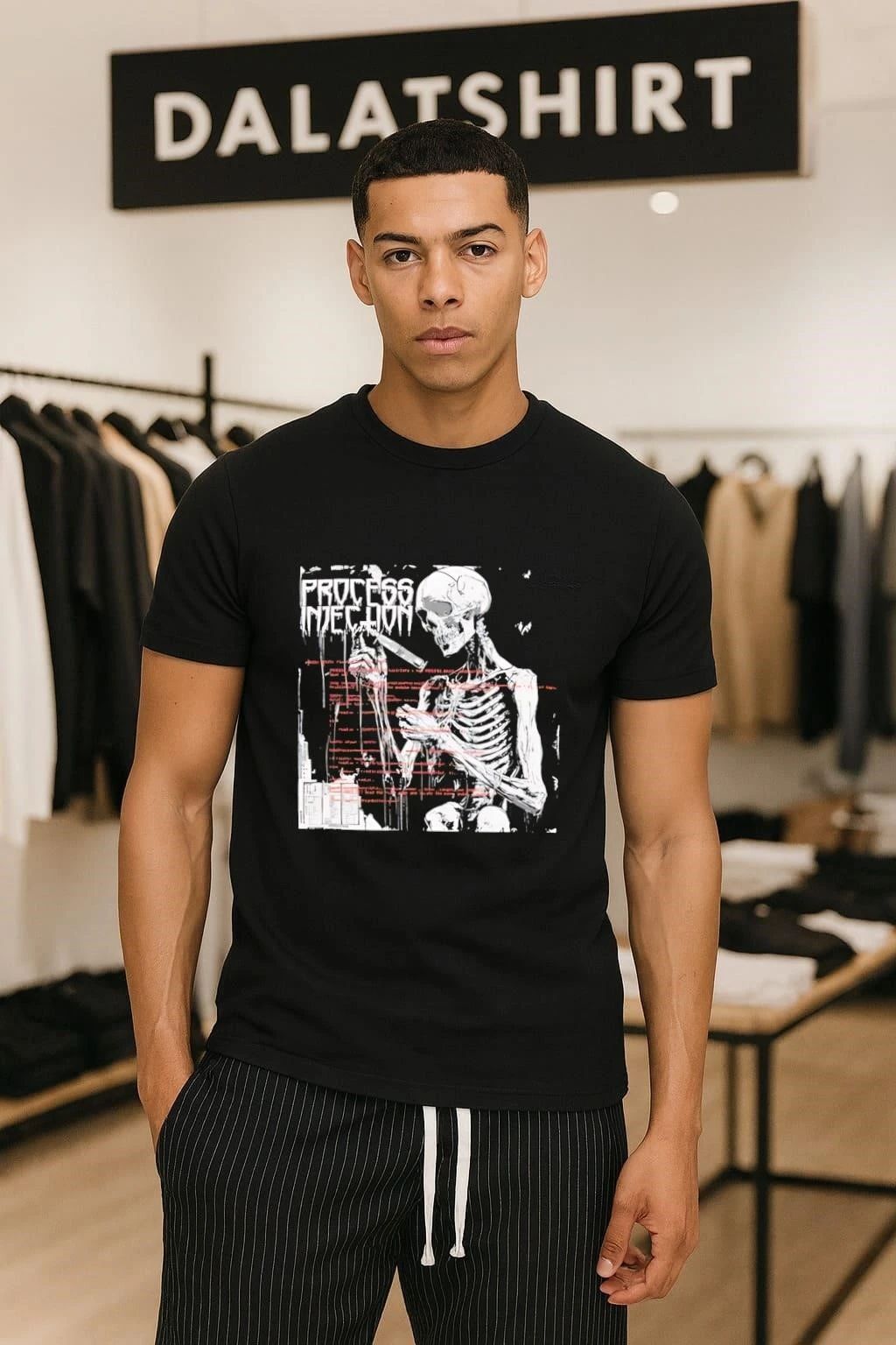 Process Injection Cyber Security Coding Skeleton shirt