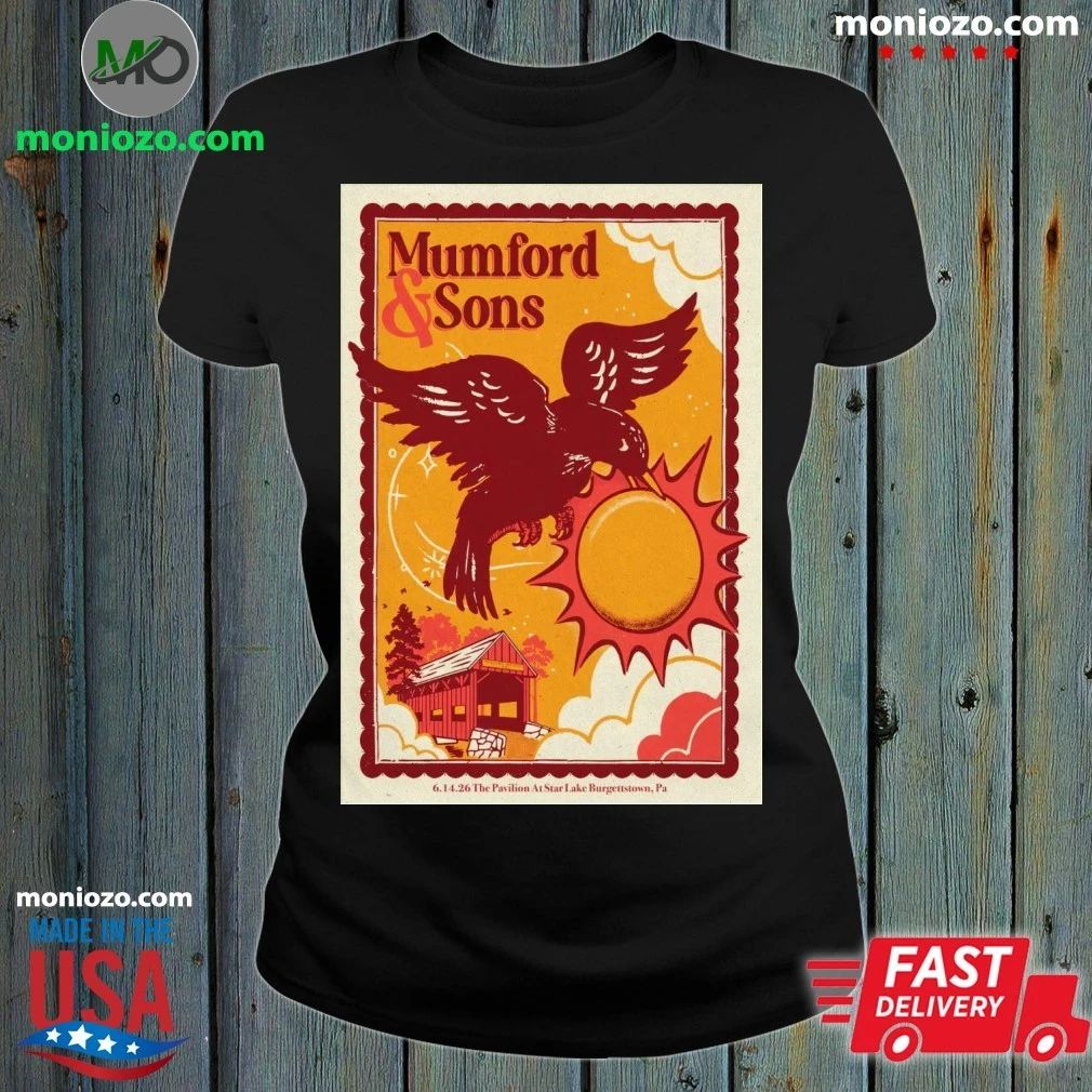 Mumford And Sons Burgettstown PA Tour On June 14 2026 Poster Shirt