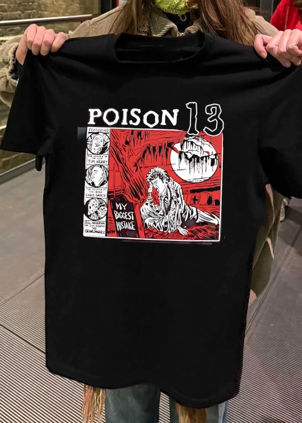 Poison 13 My Biggest Mistake Graveyard Comic Art T-Shirt