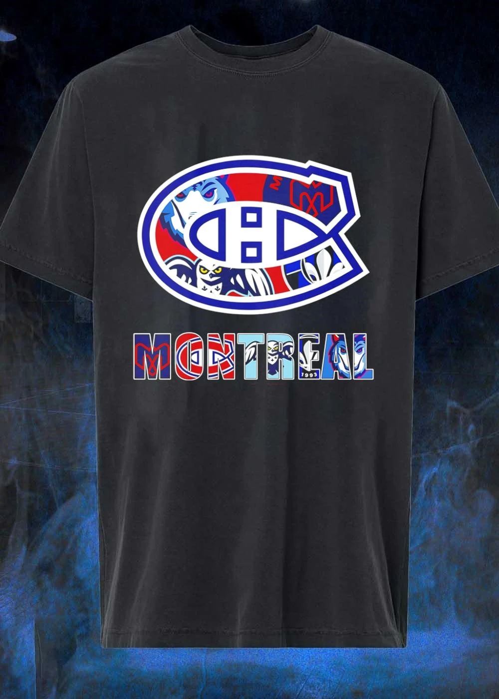 Montreal Canadiens Logo Sports Teams Mashup T-Shirt