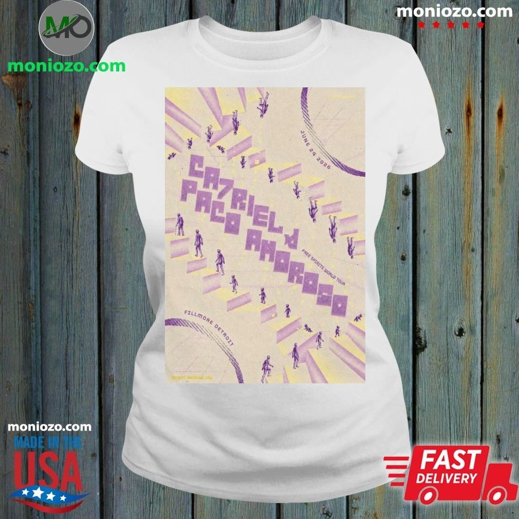 CA7RIEL And Paco Amoroso In Detroit MI On June 24 2026 Tour Poster Shirt