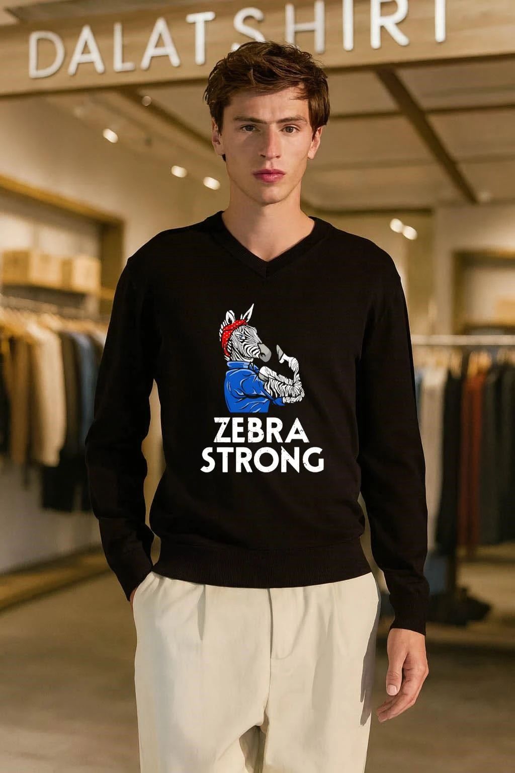 Rosie the Riveter Zebra Strong shirt