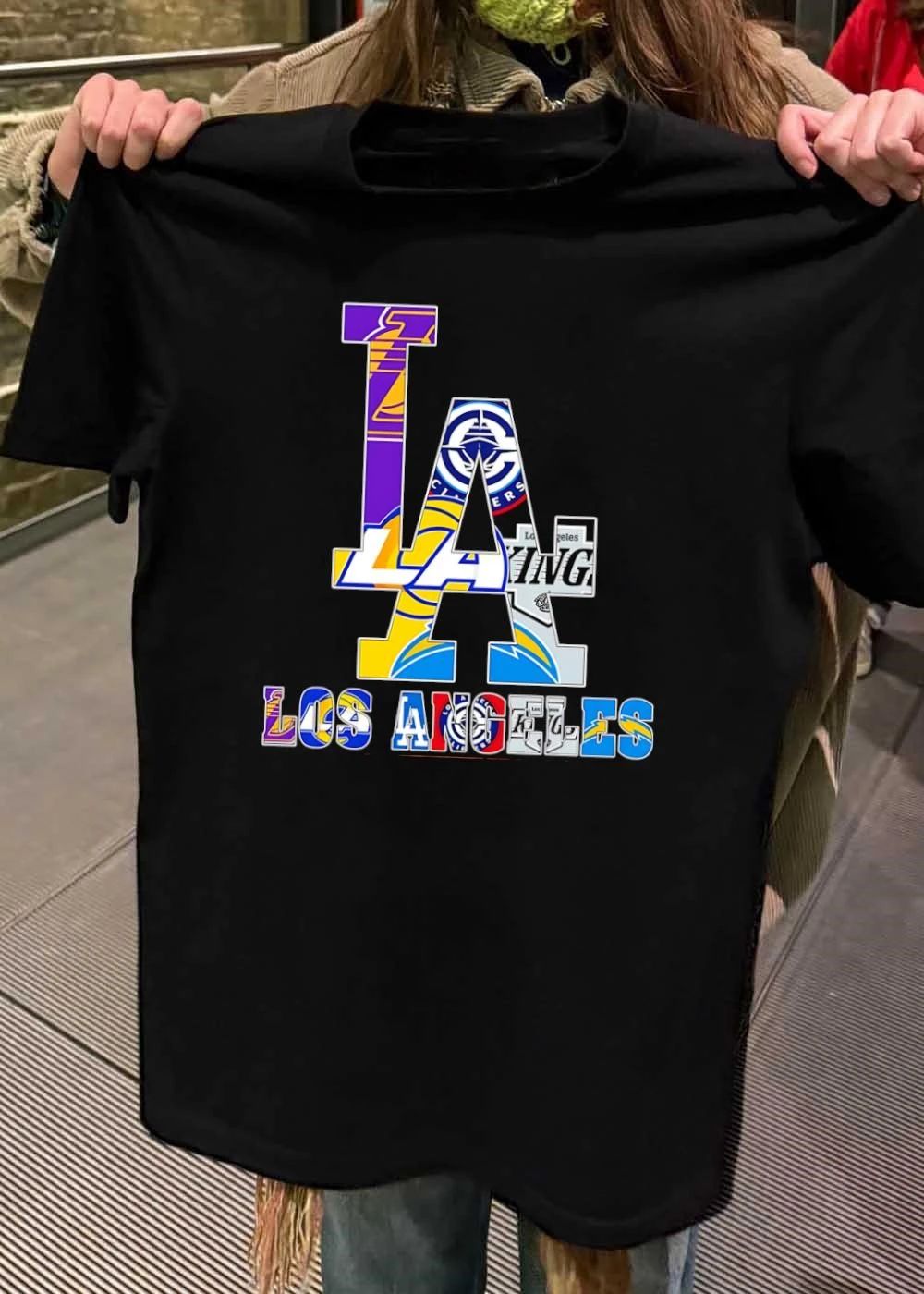 LA Los Angeles Sports Teams Logos T-Shirt