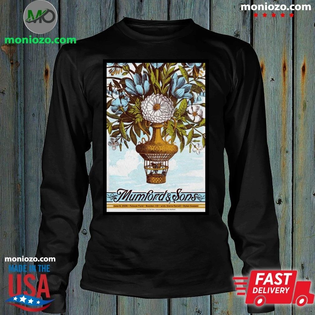 Original Mumford & Sons to Headline Folsom Field on June 6 2026 Poster Shirt