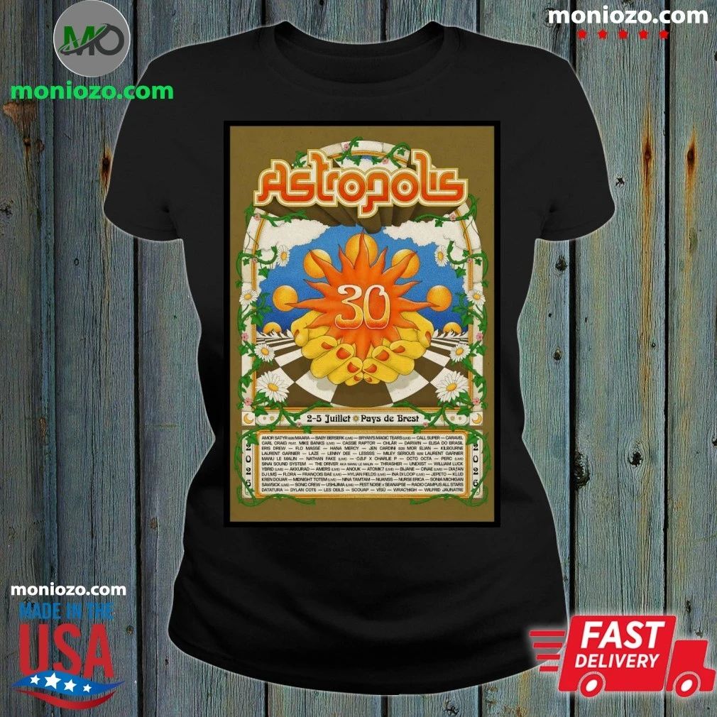 Original Astropolis Pays de Brest France 7 2-7 5 2026 Poster Shirt