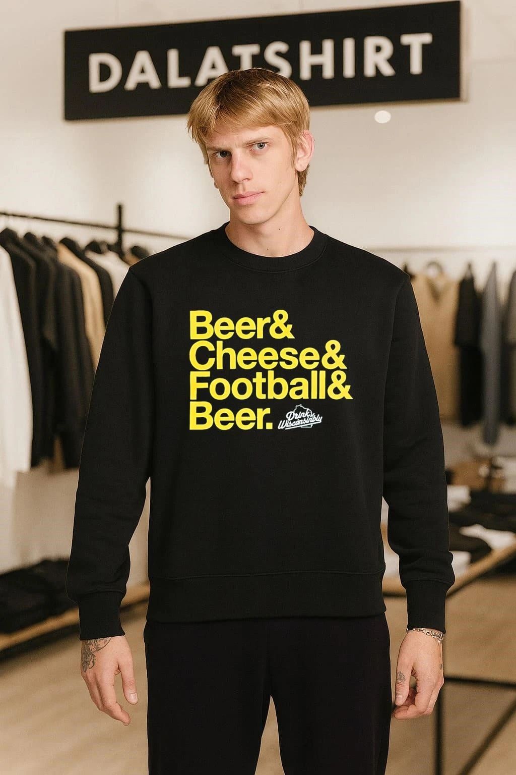 Beer & Cheese & Football & Beer Drink Wisconsibly shirt