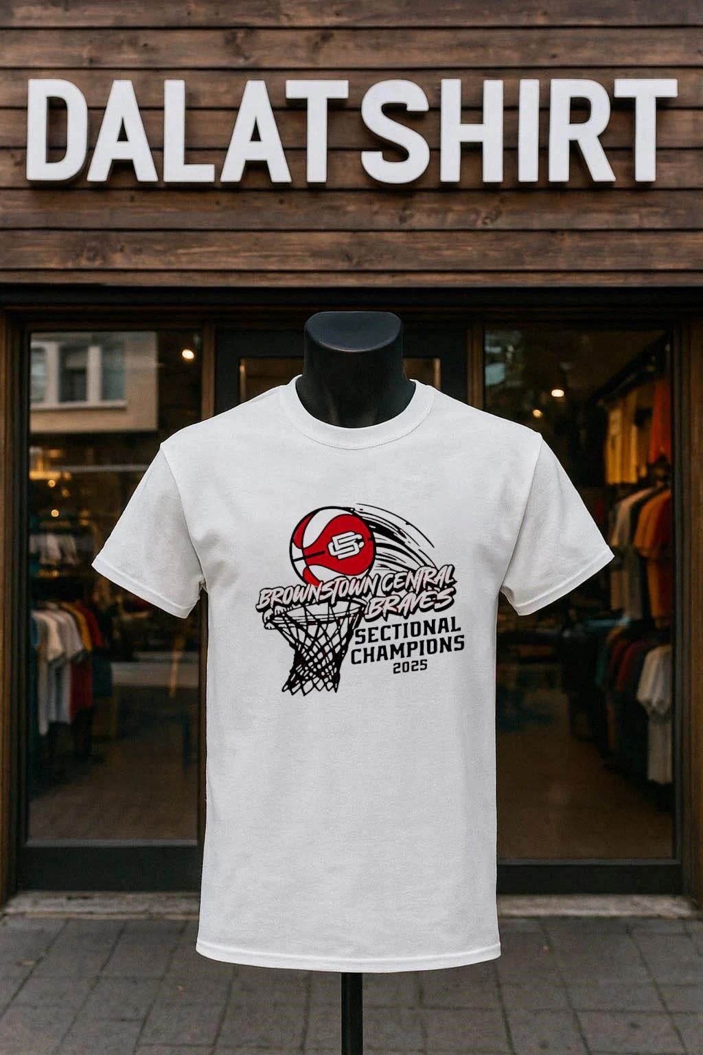 Brownstown Central Braves Sectional Champions 2025 shirt