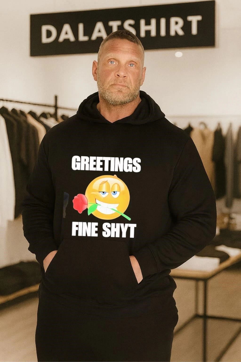 Greetings fine shyt rose shirt