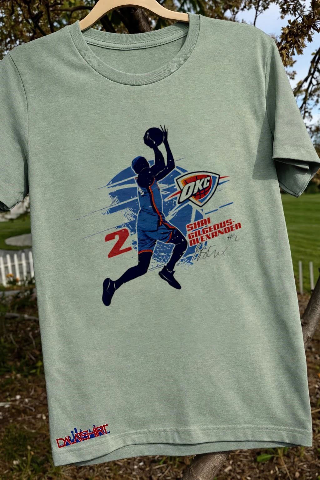 Shai Gilgeous-Alexander Oklahoma City Thunder Silhouette shirt