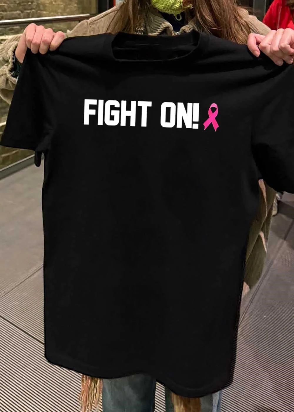 Sam Riegel fight on cancer awareness shirt