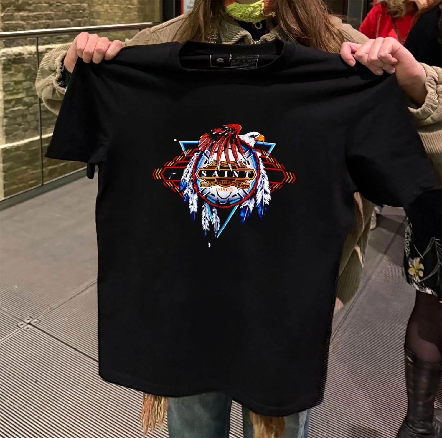 Saint Disco Eagle logo shirt