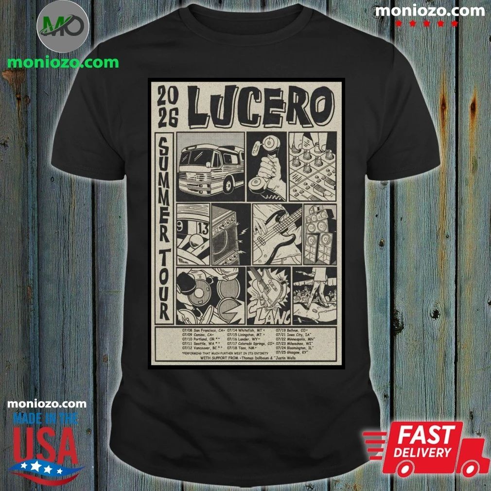 Original Lucero Summer Tour 26 Poster Shirt