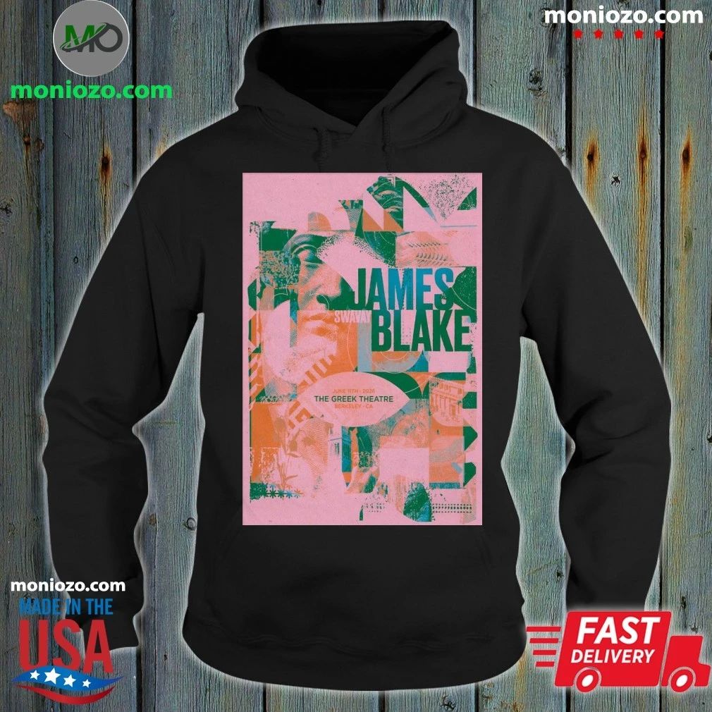 James Blake In Berkeley CA On June 11 2026 Tour Poster T-Shirt
