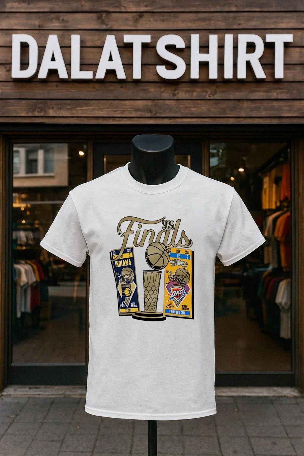 Oklahoma City Thunder Ash 2025 Finals Ticket Matchup vs Pacers shirt