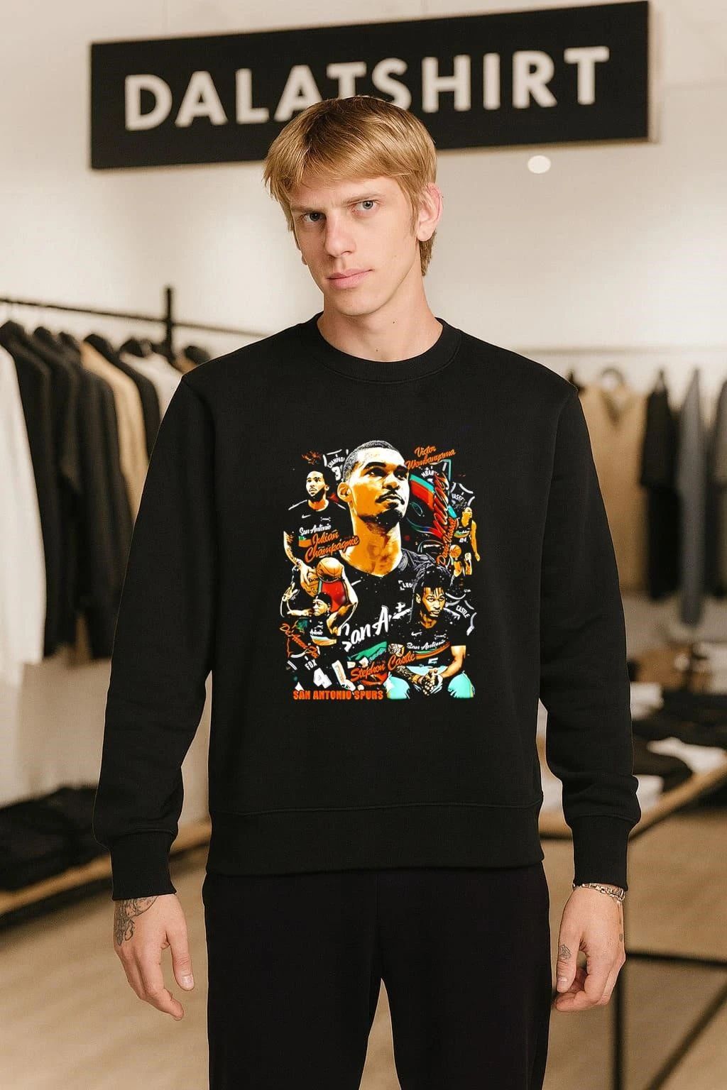 San Antonio Spurs Victor Wembanyama Stephon Castle Basketball Montage shirt