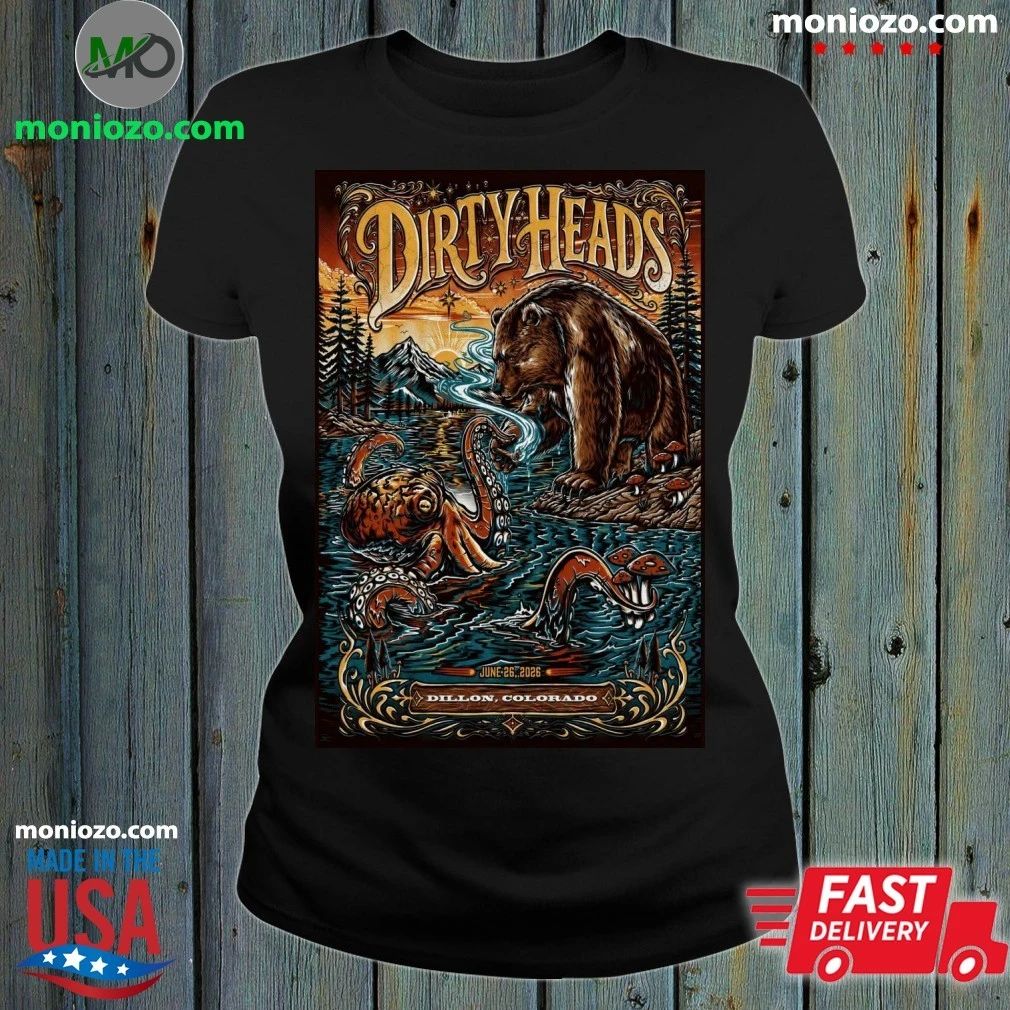 Original Dirty Heads June 26 2026 Dillon Amphitheater in Dillon CO Poster Shirt