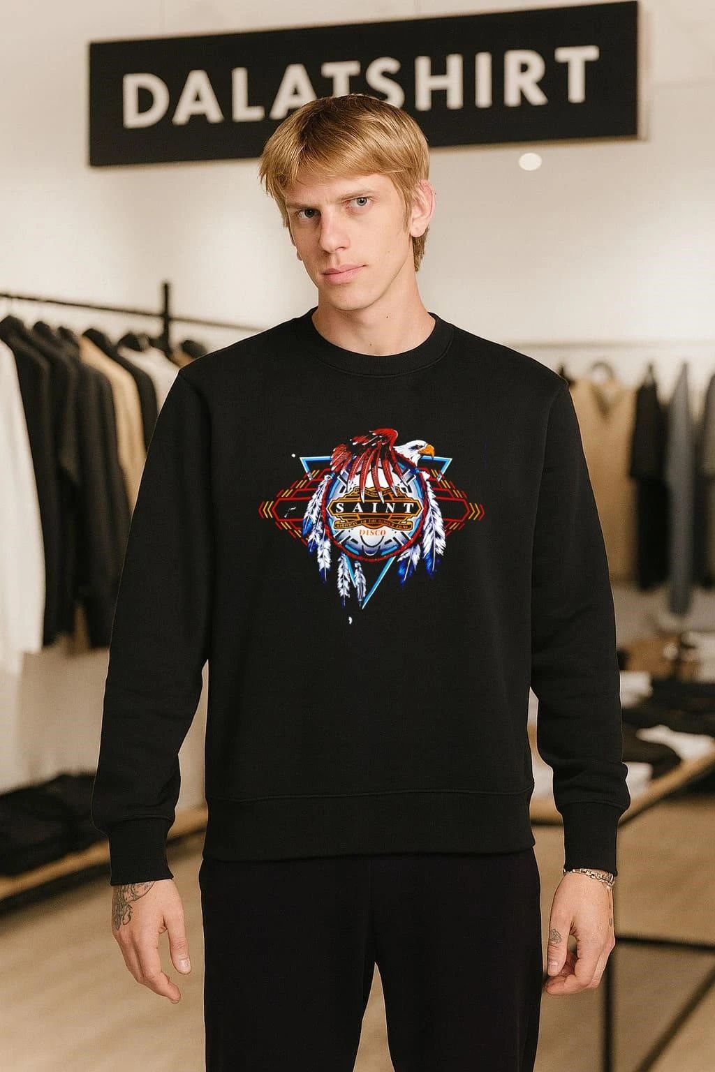Saint Disco Eagle logo shirt
