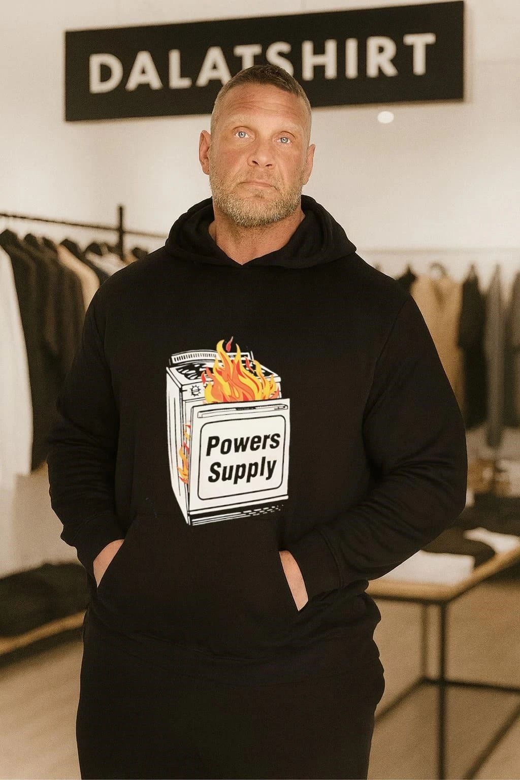 Burning Powers Supply Stove shirt