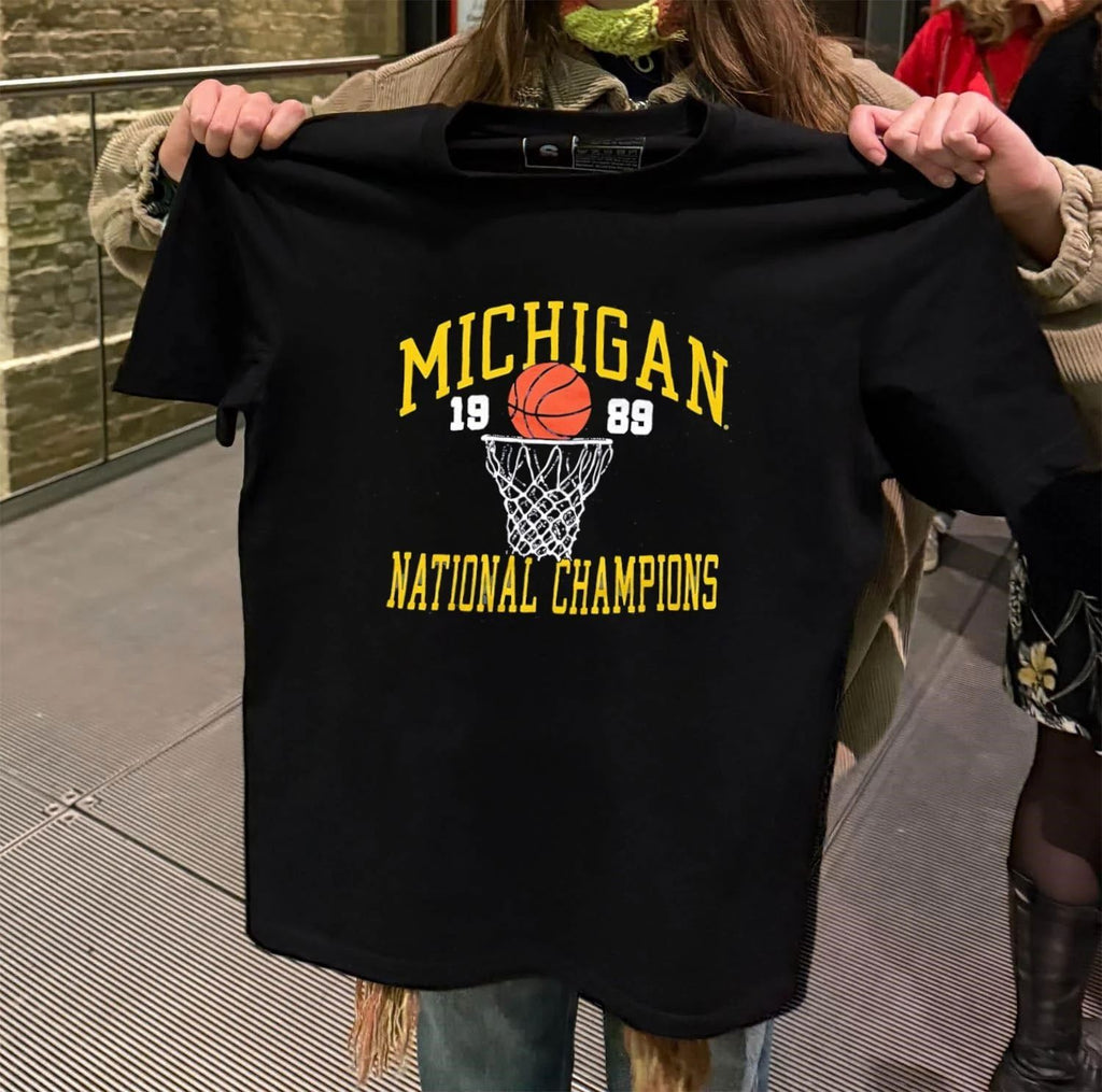 Michigan 1989 National Championship baseball shirt