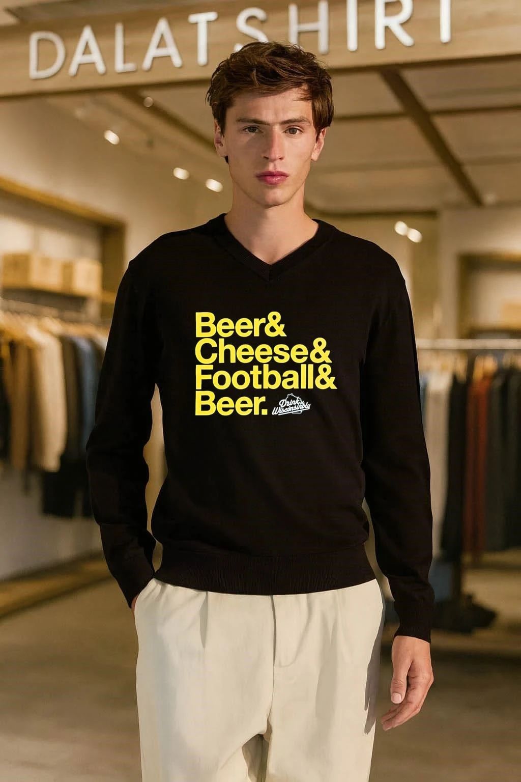 Beer & Cheese & Football & Beer Drink Wisconsibly shirt
