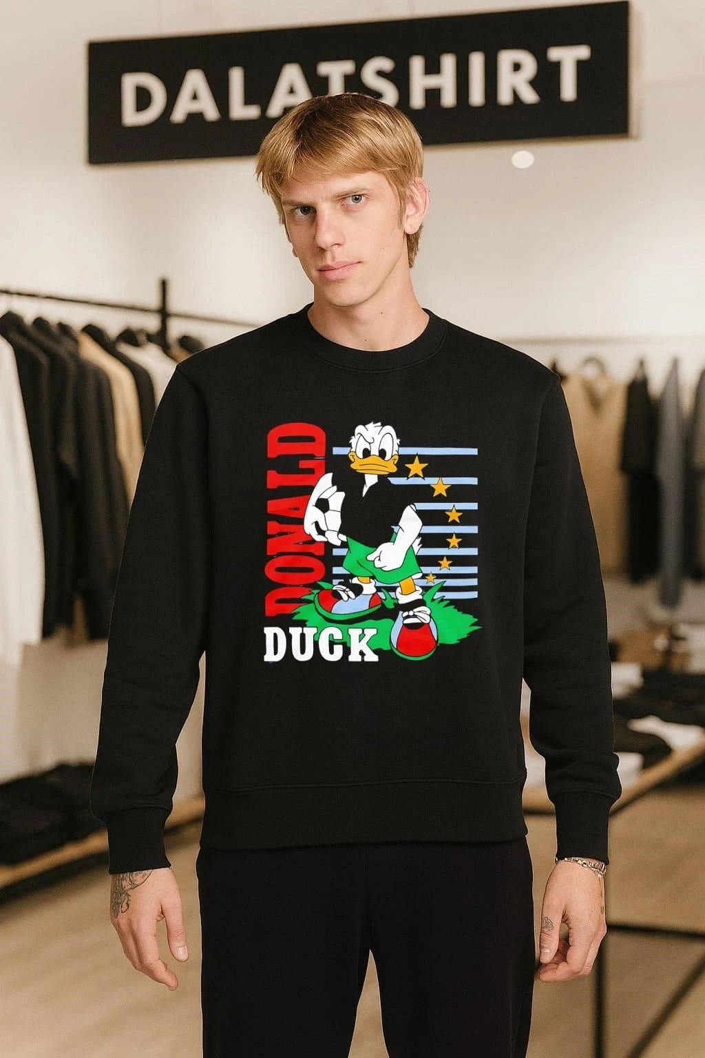 Donald Duck Soccer cartoon funny shirt