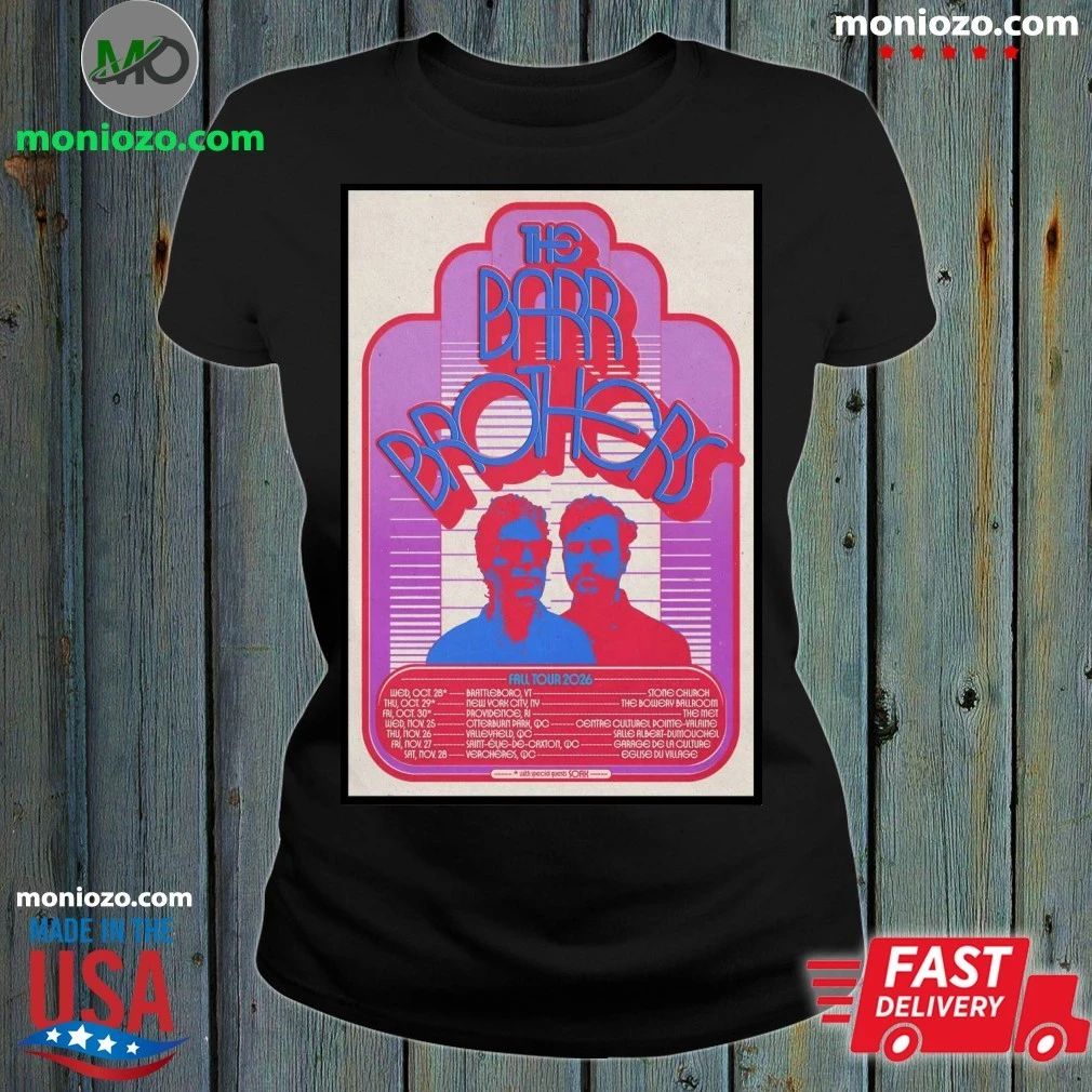 The Barr Brothers Poster 2026 Fall Tour T-Shirt