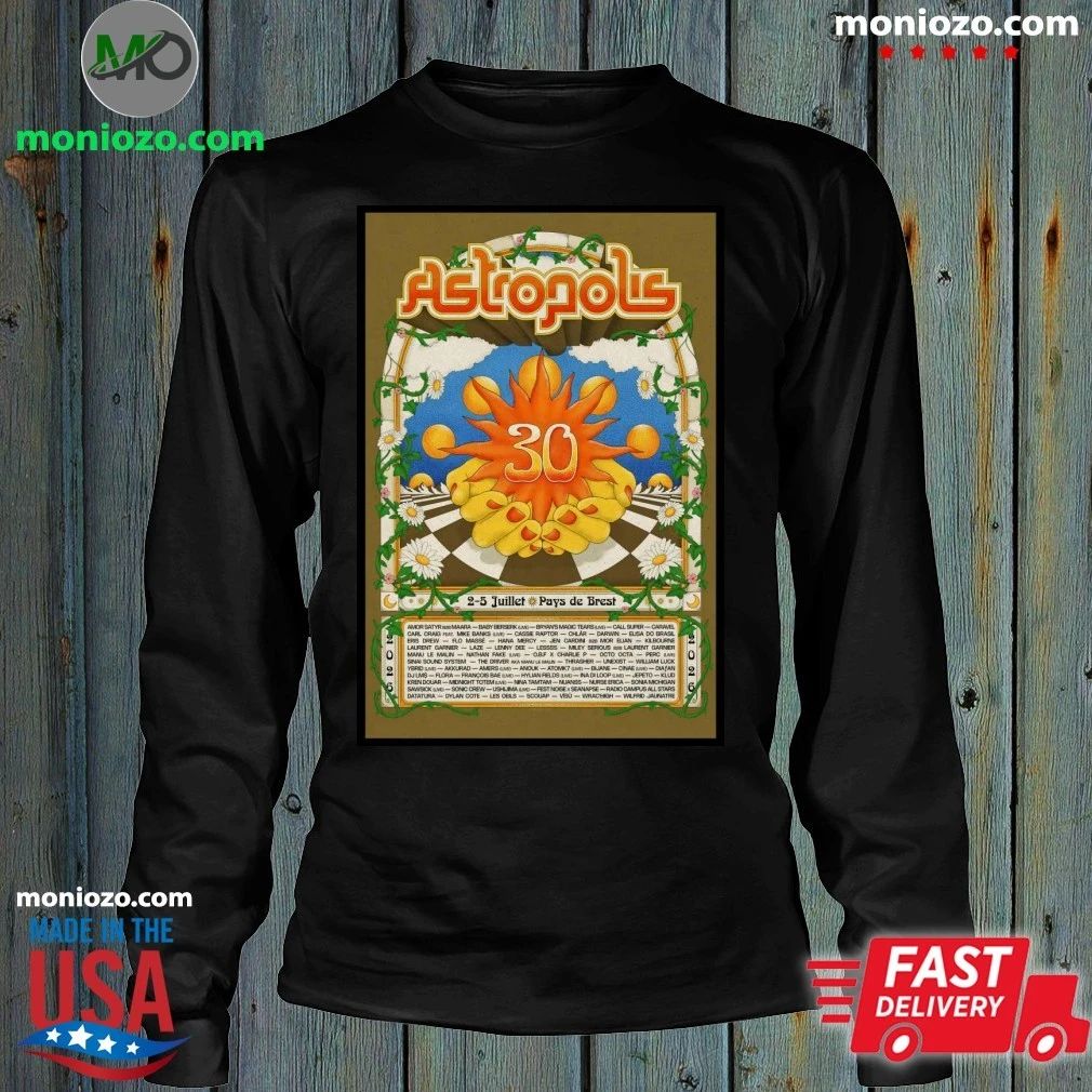 Original Astropolis Pays de Brest France 7 2-7 5 2026 Poster Shirt
