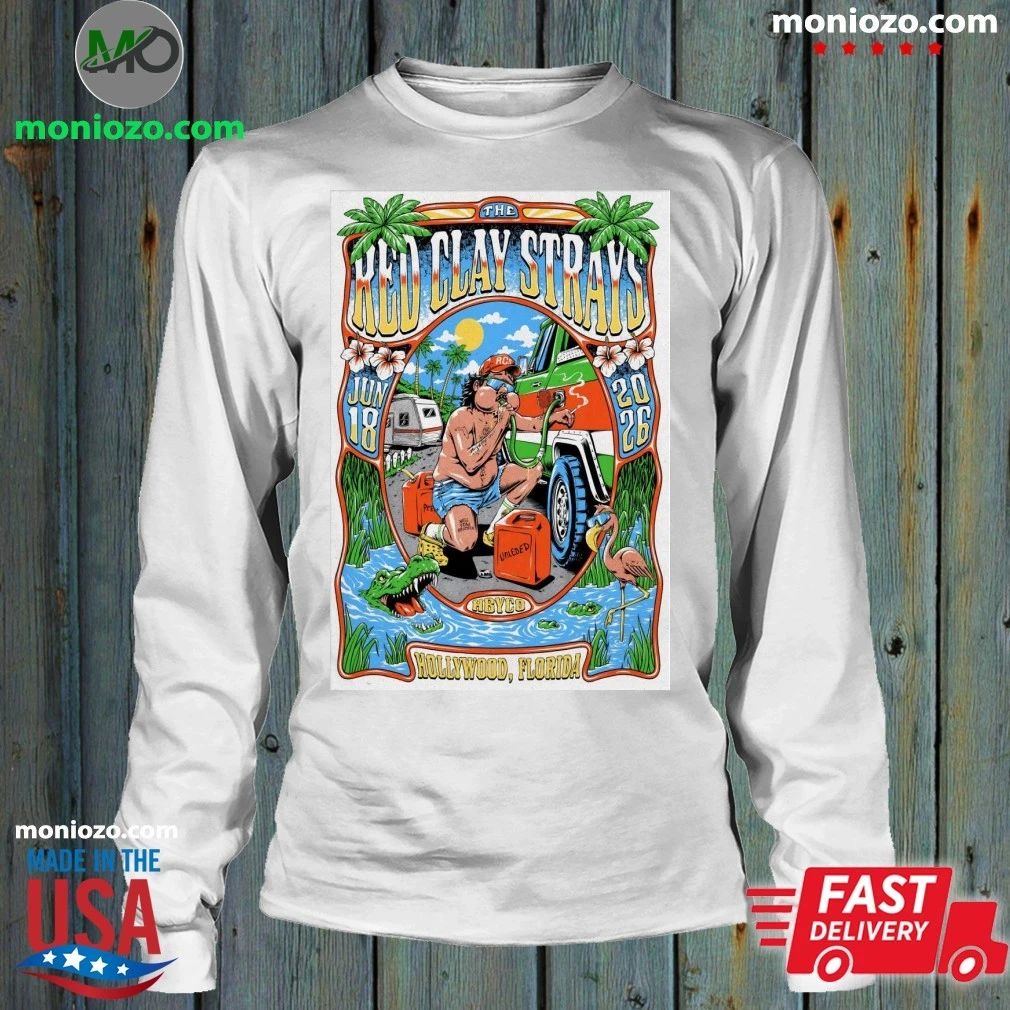 The Red Clay Strays Hollywood FL 6 18 2026 Poster Graphic T-Shirt